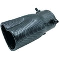 thumbnail image 1 of HUGFEGWE Gomme de Queue Universelle pour Modification de Voiture, Embout d'Échappement de 2,5 Pouces, Tuyau d'Échappement Réglable en Acier Inoxydable Épaissi en Forme de Cœur, Droit en Carbone CA919-123536, 1 of 7