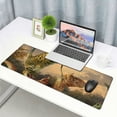 thumbnail image 6 of Heduofu The cat on a Horse grazes a of on The Farm Rectangular Mouse Pad, Non-Slip Rubber MousePads for Office Home Laptop 31.5x11.8 in, 6 of 6