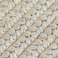 thumbnail image 3 of Homespice - Biscuit Solid Beige Rugs, Elegantly Braided Neutral Rugs to Use as Small Rugs for Entryway and Bathroom - Waterproof, Stain Proof and Reversible - Washable Oval Country Rugs 20x30" Inches, 3 of 8
