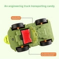 thumbnail image 4 of Engineering Vehicle Toy Educational Wear Resistant Plastic Dinosaur Shape Press Construction Truck Toy for Children, 4 of 6