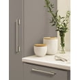 thumbnail image 3 of Amerock Status 6-5/16 inch Center-to-Center Satin Nickel Cabinet Pull, 10 Pack, 3 of 5
