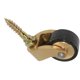 thumbnail image 4 of Brass Swivel Casters Heavy Duty Furniture Wheels with Mounting Screws, 4 of 5