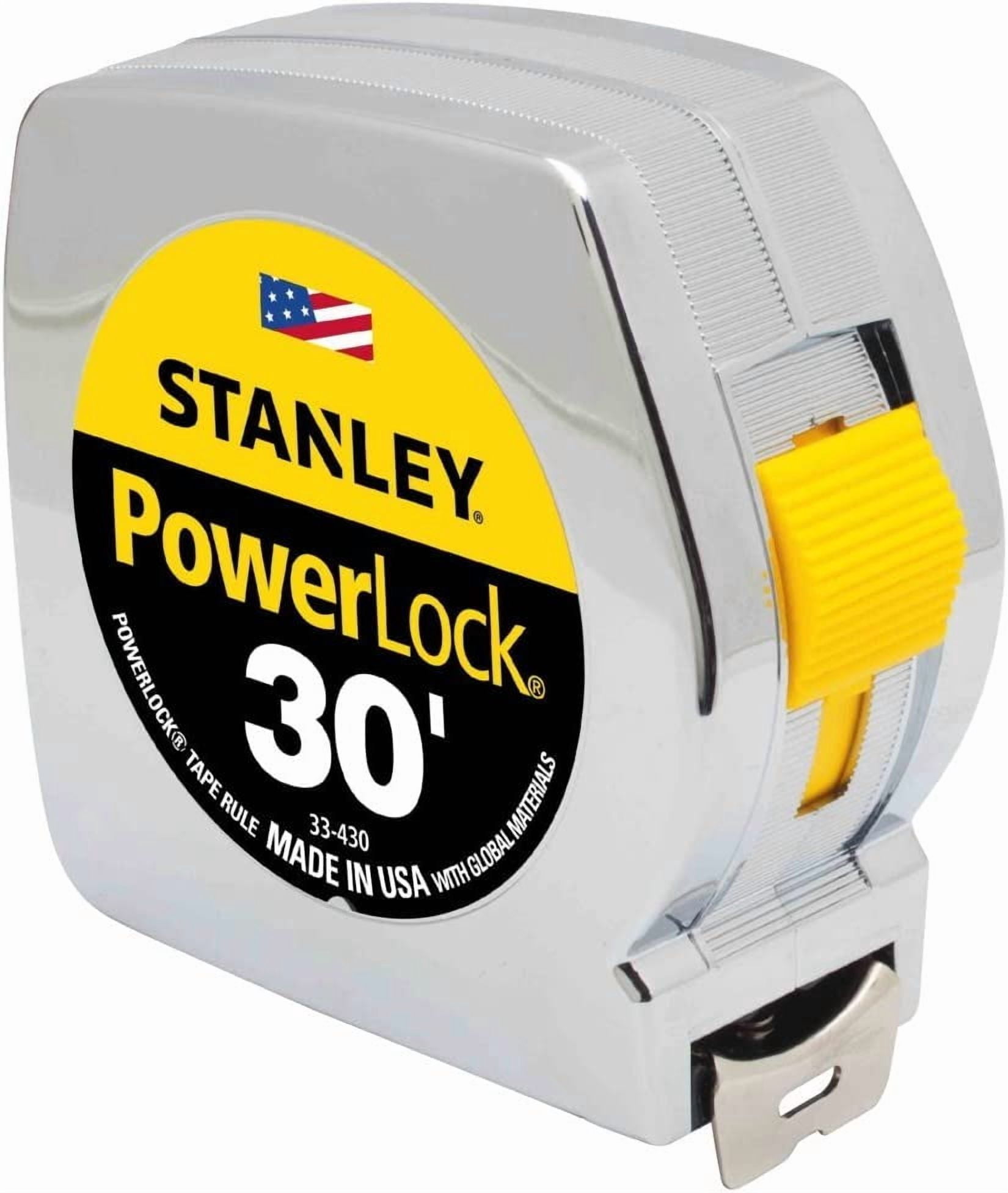Stanley 33-430 30' FT PowerLock Classic Tape Measure Ruler - Quantity of 4