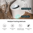 thumbnail image 2 of R&T C2 Smart Toilet with Tank, Auto Open & Flush, Foot Sensor & Remote Control, Heated Seat, Warm Water & Air Dryer, NightLight, Modern One Piece Toilets for Bathroom, 2 of 12