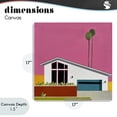 thumbnail image 4 of Stupell Industries Modern Pink Sunkissed Suburbia Canvas Art, 17 x 17, by Jan Weiss, 4 of 8