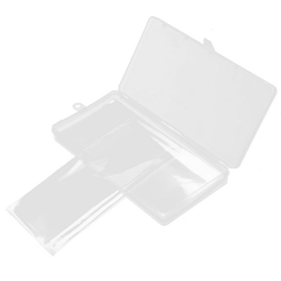 PENIKOKO Transparent PVC Currency Sleeves Money Bags, 1 Set, Cash Holder, 7.3x3.9x0.9in for Bills and