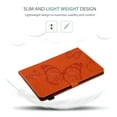 thumbnail image 3 of iPad 10.2" Case 8th 7th Generation, Allytech Slim Fit Folio Flip PU Leather Butterfly Embossed Smart Cover Auto Sleep Wake Protection TPU Back Cover Case for Apple iPad 10.2-inch 2020 2019, Orange, 3 of 6