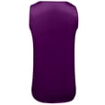 thumbnail image 4 of WEIWEN Satin Silk Tank Tops for Women Criss Cross V Neck Sleeveless Tops Trendy 2026 Metallic Plus Size Summer Camisole Blouses Purple, XXL, 4 of 5