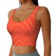 thumbnail image 2 of Fotbe Salmon Fish Meat Sujetador Deportivo Largo sin Aros para Mujer con Almohadillas y Soporte Medio, Transpirable y Absorbente, Camiseta Tipo Chaleco o Tank Top-Large, 2 of 8