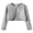 Grey, variant on Kids Girls Ballet Dance Bolero Shrug Long Sleeve Leotards Crop Cardigan Open Front Wrap Top Shawl Cover up Cardigan Sweaters