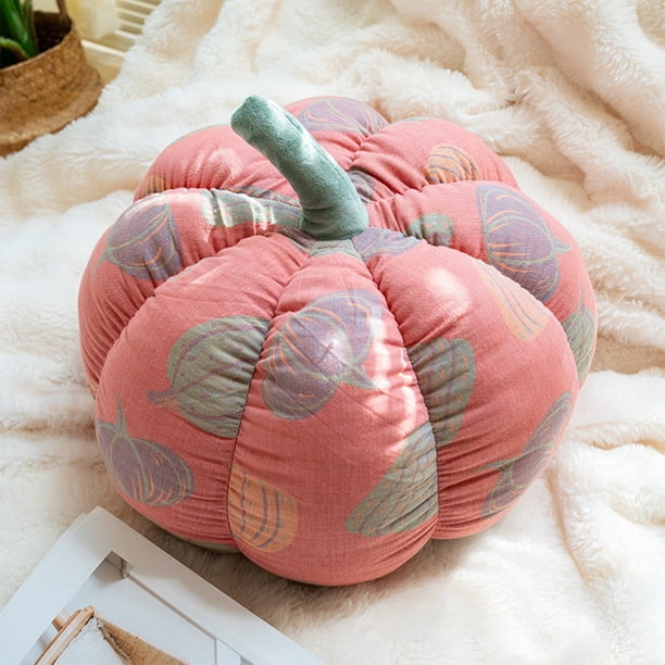 Funda de almohada Calabazas Juguetes Calabazas Cojines decorativos de otoño Calabazas en forma de almohadas Lindas formas de cojín Tela de almohadas de calabaza