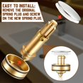 thumbnail image 3 of 2 Pieces Pop Up Bathtub Stoppers Internal Sink Stopper Replacement Lavatory Clicker Pop, 3 of 5