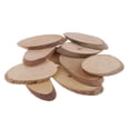 thumbnail image 4 of Rebanadas ovaladas de madera rústica de 10 piezas para decoración de la mesa, 4 of 7