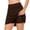 Brown, variant on Brondbend Biker Shorts Women Running Solid Color Lounge Sports Leggings Pull-on Elastic Quick Dry Skinny Shorts Skirts Mid Waist Trendy Loose Fit Summer Shorts for Club Online Shopping Beige L