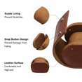thumbnail image 3 of Leather Watch Travel Case Single Watch Box for Men Women Watch Holding, 1 Slot, Brown, 3 of 6