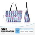 thumbnail image 4 of Fotbe Nautical Anchors Bolsa de Viaje para Playa - Resistente al Agua, Bolsa Tote de Gran Capacidad y Ligera con 7 Bolsillos para Mujeres y Hombres, 4 of 7