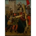 thumbnail image 2 of Giovanni Ambrogio Bevilacqua 11x14 Gold Ornate Wood Frame and Double Matted Museum Art Print Titled - Christ on the Road to Calvary, 2 of 4