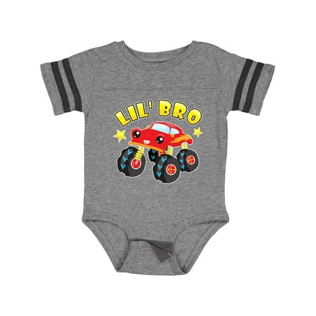

Inktastic Monster Truck Little Bro Gift Baby Boy Bodysuit