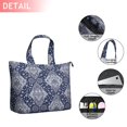 thumbnail image 2 of Blue and White Ethnic Floral Pattern Travel Tote Bags for Women Carry On,Large Weekender Bags for Women Travel,Multi Functional Duffle Bag for Work,Shopping,Sports, 2 of 5