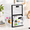 Black&White-2, variant on Black 2 Pack Lockable Storage Bin, 12.95 x 9.88 x 5.20 in, Stackable Organizer