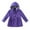 Purple, variant on Lindreshi Winter Coats for Toddler Girls and Boys Toddler Kids Baby Boys Girls Fashion Solid Color Windproof Jacket Detachable Hooded Windbreaker Coat
