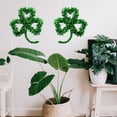 thumbnail image 2 of MesaSe New St. Patrick‘s Day Green Shamrock Four Leaf Clover Face Sticker Irish Painted Green Hat Waterproof Sticker for St. Patrick‘s Day Party Card Envelope Scrapbooking Gift Tag Decora, 2 of 7