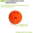 thumbnail image 3 of Champion Sports Rubberized Plastic Bowling Ball - 3 LB Orange, 3 of 7