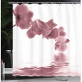 thumbnail image 3 of Ambesonne Floral Shower Curtain, Orchid Composition Garden, 69"Wx70"L, Mauve Taupe, 3 of 4