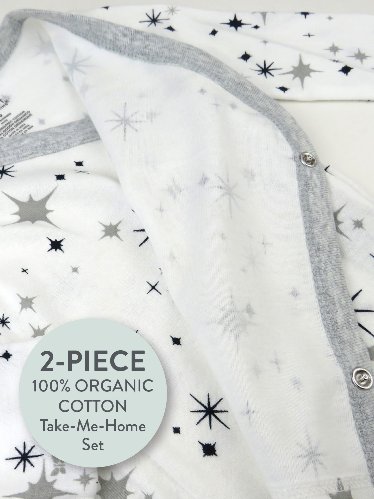 Honest Baby Clothing Baby Boy or Girl Gender Neutral Organic Cotton Take Me Home Set, 2 Piece (Preemie-9 Months)