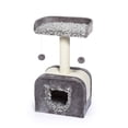 thumbnail image 2 of Productos para mascotas Cat Tree Prevue Kitty Power Paws Shag Hideaway, 2 of 5