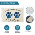 thumbnail image 6 of Cats Pawprints Placemats Set of 8, Yellow Black Buffalo Plaid Simple Beige Placemats for Dining Table, Place Mats for Kitchen Tabletop, Waterproof Wipeable Dining Table Mats Set, 6 of 9
