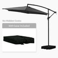 thumbnail image 4 of Autlaycil 10 ft Cantilever Offset Outdoor Patio Umbrella with Base Stand Rotate and Tilt - Black, 4 of 7