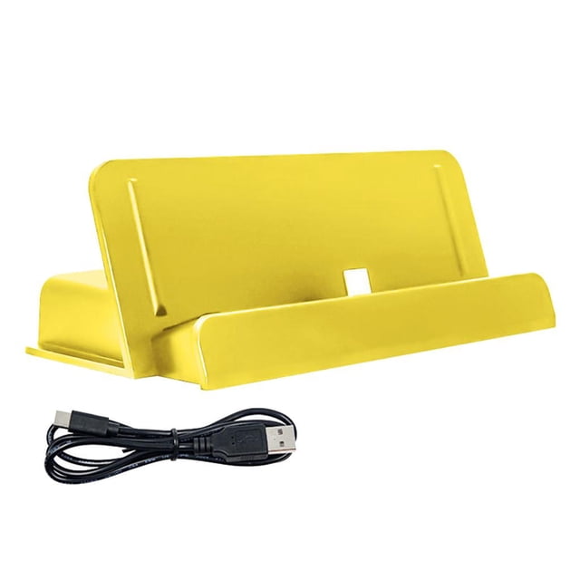 Soporte Base Para Cargador De Sincronización De Datos Estación de acoplamiento para Consola Switch Amarillo Macarena Escritorio Dock