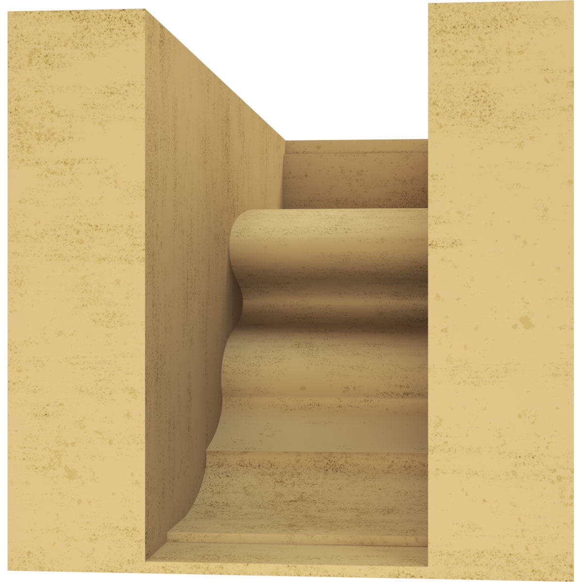 6"W x 12"D x 6"H Wide Highland Rough Cedar Woodgrain TimberThane Corbel, Primed Tan