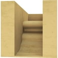 thumbnail image 4 of 6"W x 12"D x 6"H Wide Highland Rough Cedar Woodgrain TimberThane Corbel, Primed Tan, 4 of 6