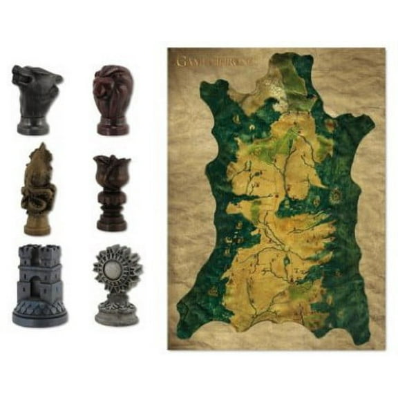 Game of Thrones Map Marker Set W/ Map