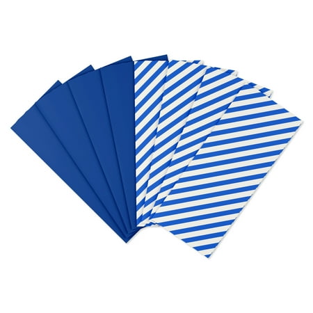 American Greetings 20 in. x 20 in. Father's Day Blue Gift Tissue Paper Pack, White Stripes (8-Sheets)