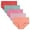 Red/Watermelon Red/Green/Dark Pink/Orange, variant on wirarpa Women's Cotton Underwear Mid Waisted Briefs Ladies Panties 5 Pack Sizes 5-10