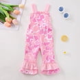 thumbnail image 2 of mgoYE Toddler Baby Girl Camo Jumpsuit Clothes Infant Golf Print Romper Sleeveless Jumpsuit Overalls Cute Summer Camo Outfits(Pink,18-24 Months), 2 of 6