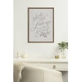 thumbnail image 6 of Kate and Laurel Sylvie Beaded What is Done in Love Vintage Framed Canvas Wall Art by Valerie McKeehan of Lily and Val, 18x24 Gold, Neutral Quote Drawing Art for Wall, 6 of 7