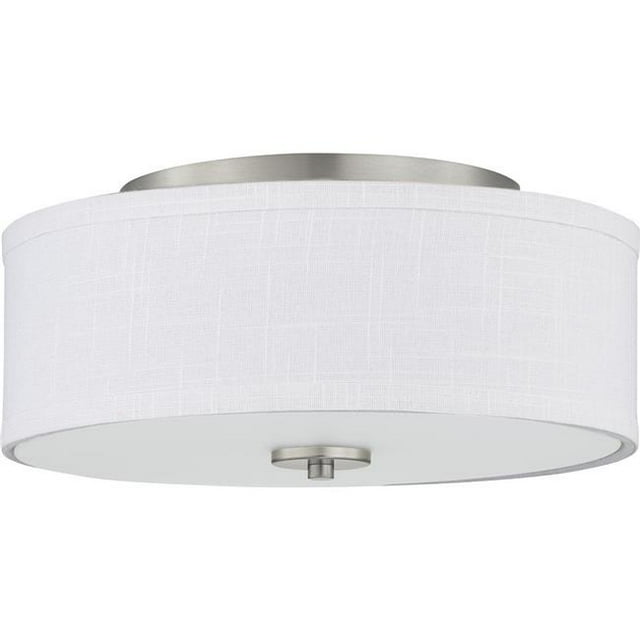 Progress Lighting P350135-009-30 Plafonnier Encastré 1-LED de 6 Po en Nickel Brossé
