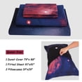 thumbnail image 4 of PiccoCasa Galaxy Duvet Cover Bedding Set, 4 Piece, Queen Fuchsia, 4 of 8