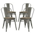 thumbnail image 2 of Modway Promenade Dining Side Chair Set of 4 in GunMetal, 2 of 5