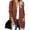 Red, variant on AOOCHASLIY 2023 Women Tops Women Casual Soild Long Sleeve Pocket Plush Long Knit Sweater Cardigan