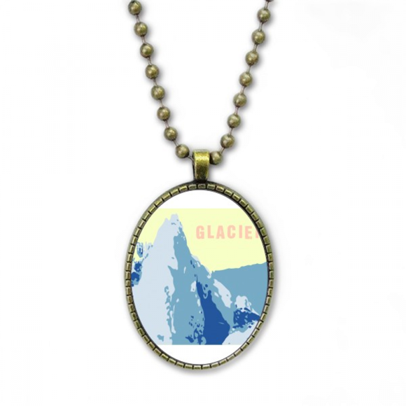 Collier Neige Glacier Cristallisation Chaîne Vintage Pendentif Perle Collection de Bijoux