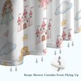 thumbnail image 6 of White Princess Castle Pattern Shower Curtain 84"x72" ,Bathroom Decorative Shower Curtains Set with 12 Hooks,Modern Waterproof Washable Shower Curtain, 6 of 6
