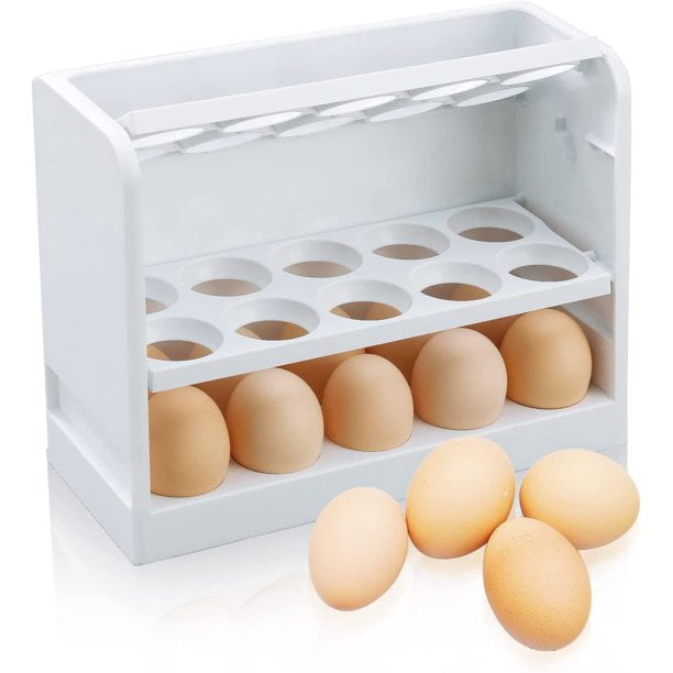 Egg Holder for Refrigerator, Egg Storage Box for Fridge, Egg Tray