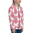 thumbnail image 5 of Kdxio Butterfly 2 Pattern Kids Boys Girls Zip Up Hoodie 3D Printed Hooded Sweatshirt Hoody Coat with Pocket 7-12 Y-Medium, 5 of 6