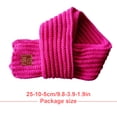 thumbnail image 4 of Qarigey Bufanda para niños Cómoda para mantener el calor Bufandas flexibles para niños pequeños Accesorios de ropa exquisitos Accesorio de ropa para Accesorios de disfraces Rosa roja 120cmx8cm Qarigey AP009116-10, 4 of 6