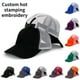 thumbnail image 2 of 6 Panel Custom LOGO New Casual Pure Cotton Women's Truck Hat Men Black White Summer Baseball Cap Cool Mesh Rebound Dad Hatprint logo Gao Jinjia LED, 2 of 2